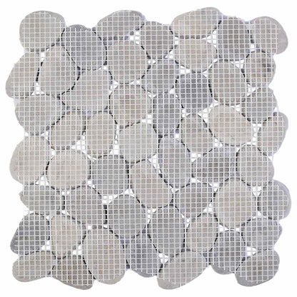 Pebble Tiles Grey 30 x 30 cm River Pebble