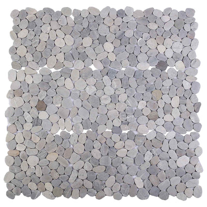 Pebble Tiles Grey 30 x 30 cm River Pebble