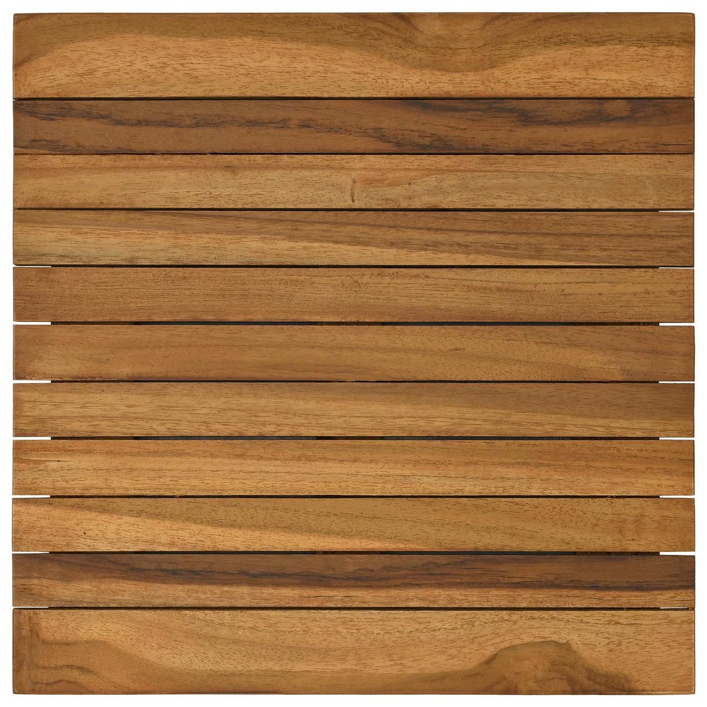 Table Top 40 x 40 x 3.5 cm Square Solid Teak Wood Natural