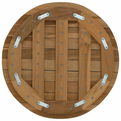 Table Top Ø 40 x 3.5 Round Solid Teak Wood Natural