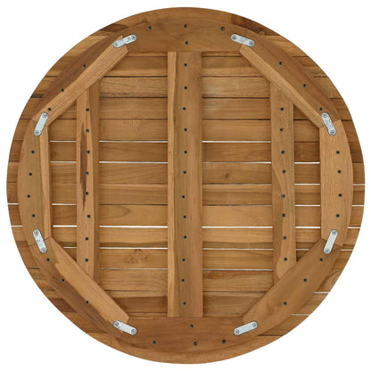 Table Top Ø 60 x 3.5 Round Solid Teak Wood Natural