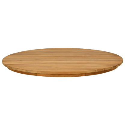 Table Top Ø 70 x 3.5 Round Solid Teak Wood Natural
