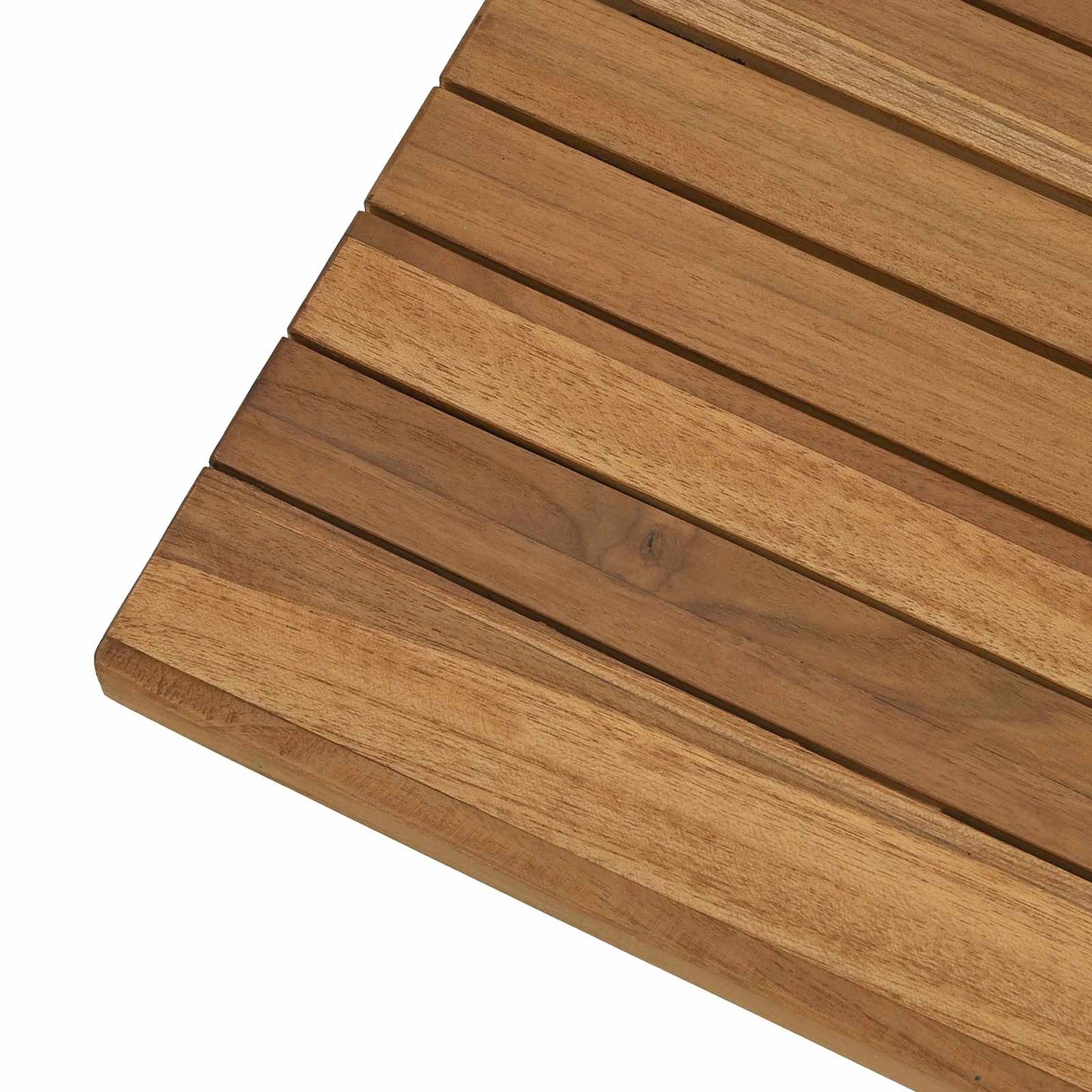 Table Top 90 x 45 x 3.5 cm Rectangular Solid Teak Wood Natural