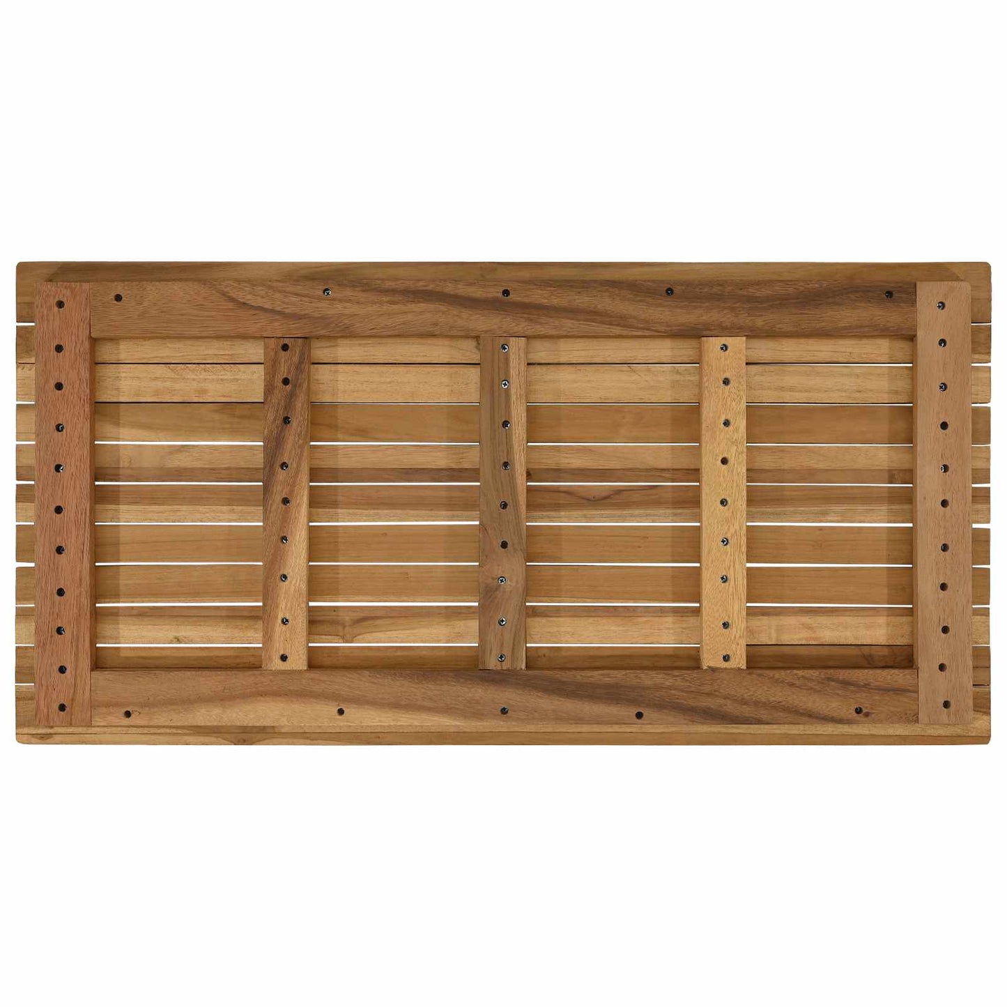 Table Top 90 x 45 x 3.5 cm Rectangular Solid Teak Wood Natural