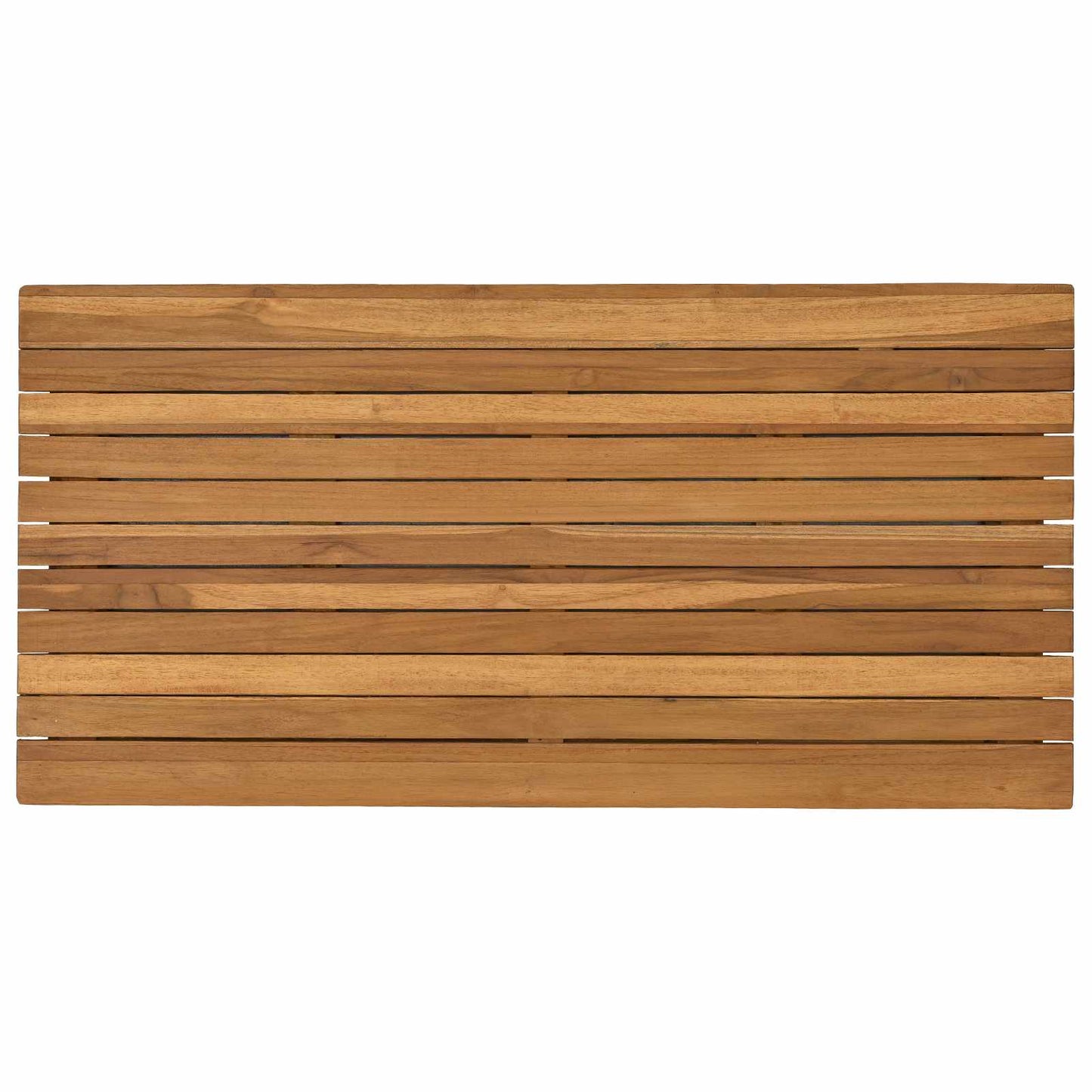 Table Top 90 x 45 x 3.5 cm Rectangular Solid Teak Wood Natural