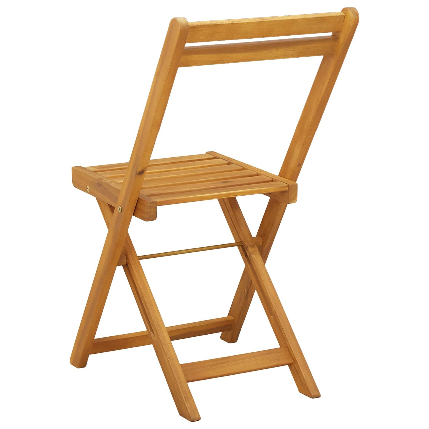 Outdoor Bistro Chairs Folding 8 pcs Natural 40 x 53 x 80 cm
