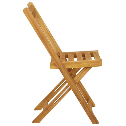 Outdoor Bistro Chairs Folding 8 pcs Natural 40 x 53 x 80 cm