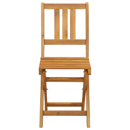Garden Chair 6 pcs Natural Solid Acacia Wood