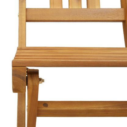 Garden Chair 8 pcs Natural 40 x 42 x 85 cm Solid Acacia Wood