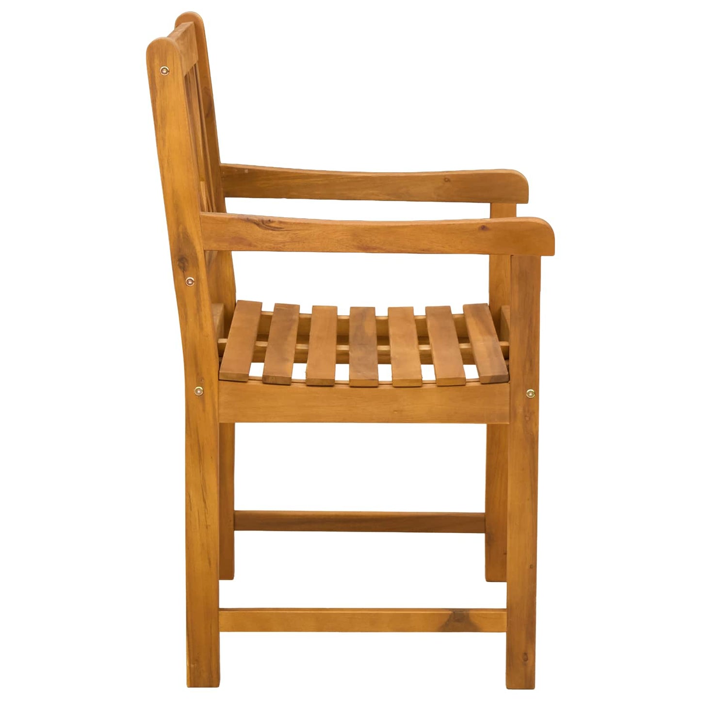 Garden Chairs 4 pcs Natural Solid Acacia Wood