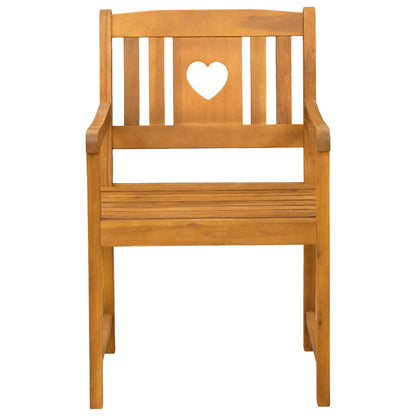 Garden Chairs 6 pcs Natural Solid Acacia Wood