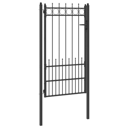 Fence Gate HORST Steel Black Lockable