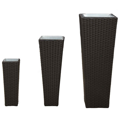Outdoor Set 3 pcs Black Metal