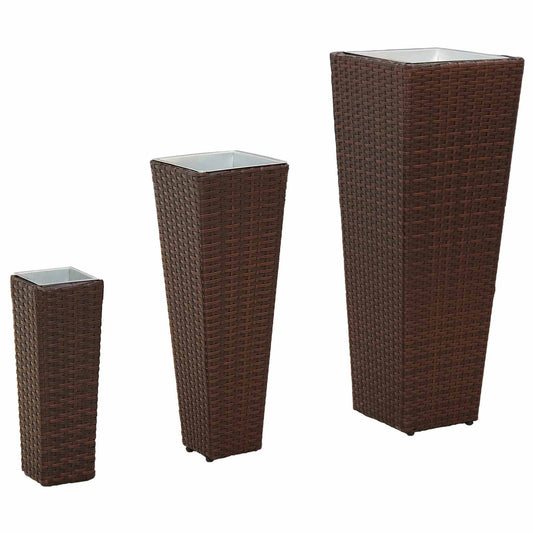 Outdoor Set 3 pcs 30 x 30 x 80 cm Metal