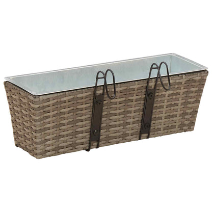 Railing 2 pcs 50 x 17 x 17 cm Metal