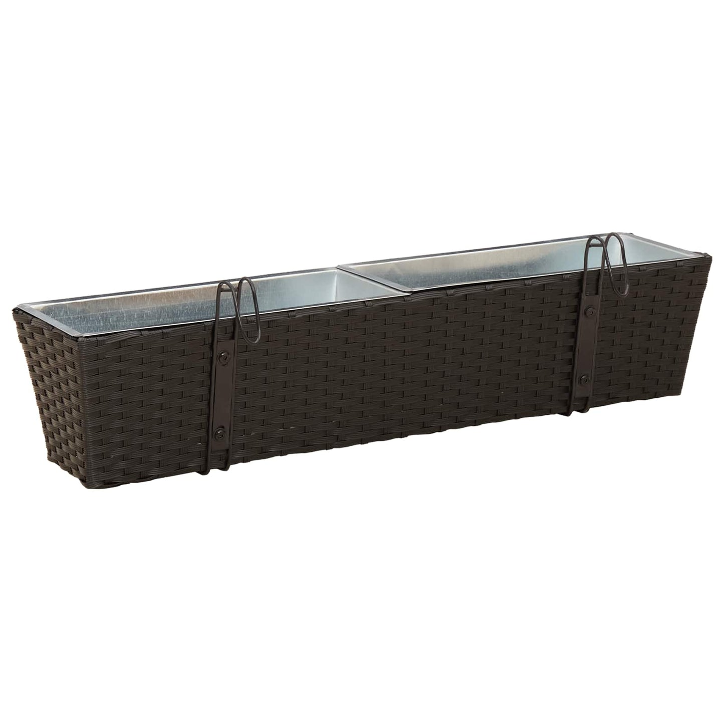 Railing 2 pcs 80 x 17 x 17 cm Metal