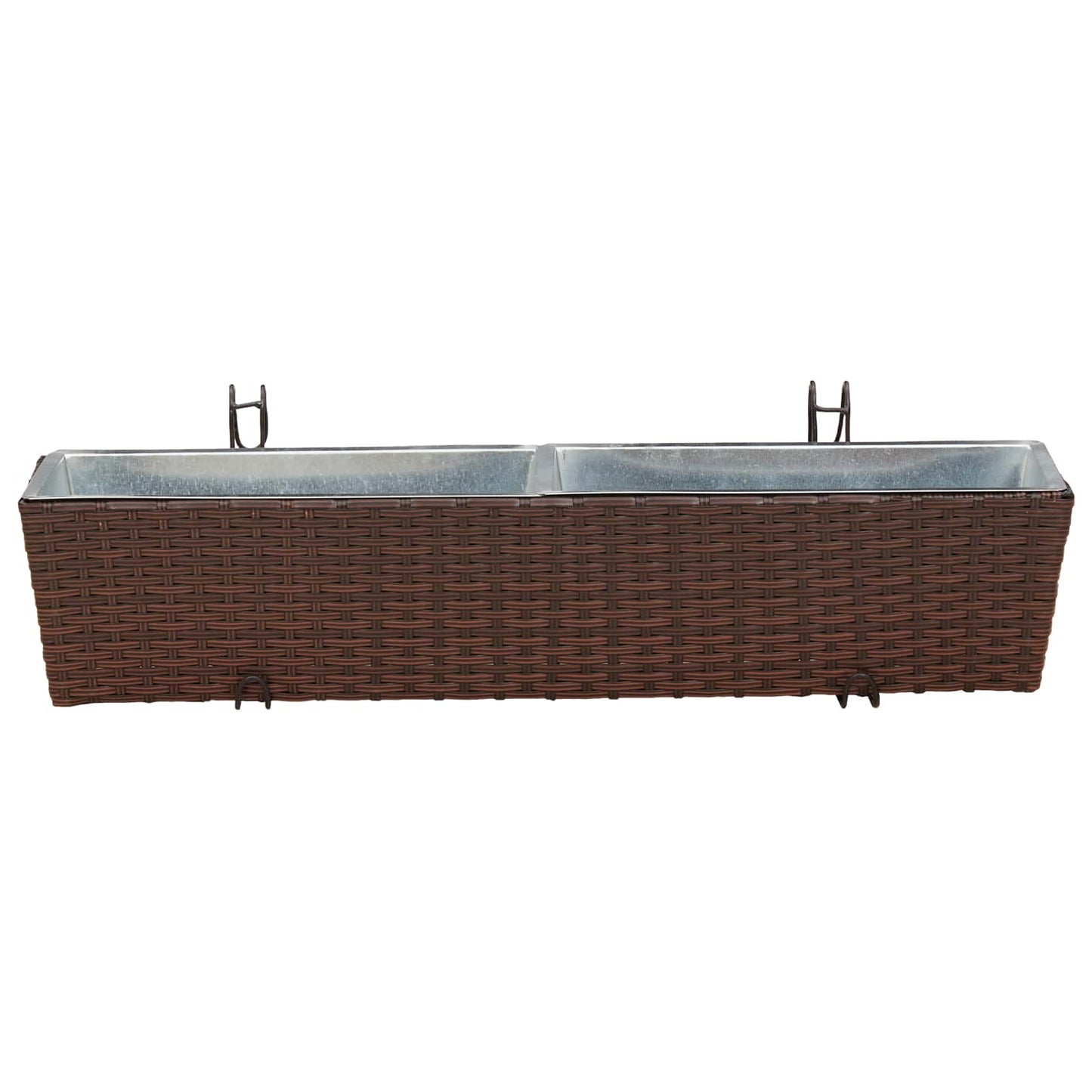 Railing 2 pcs 80 x 17 x 17 cm Metal