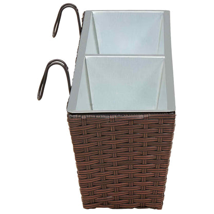 Railing 2 pcs 80 x 17 x 17 cm Metal