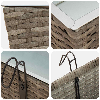 Railing 2 pcs 80 x 17 x 17 cm Metal