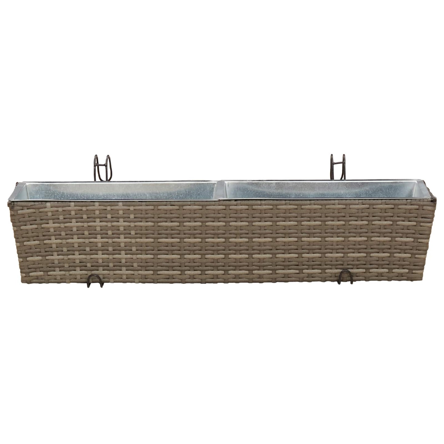 Railing 2 pcs 80 x 17 x 17 cm Metal