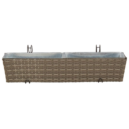 Railing 2 pcs 80 x 17 x 17 cm Metal