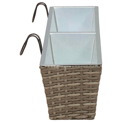 Railing 2 pcs 80 x 17 x 17 cm Metal