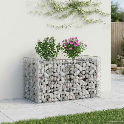 Gabion Raised Bed Silver