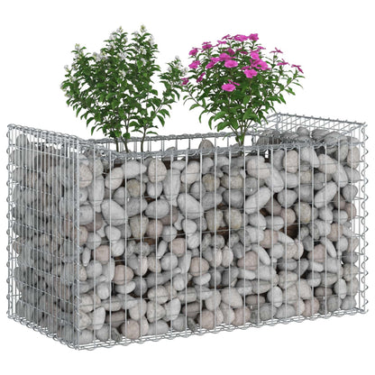 Gabion Raised Bed Silver