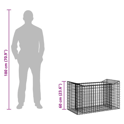 Gabion Raised Bed Silver