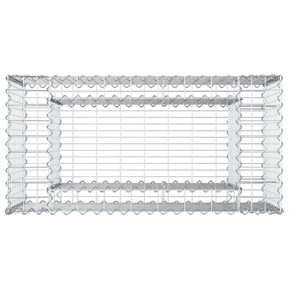 Gabion Raised Bed Silver