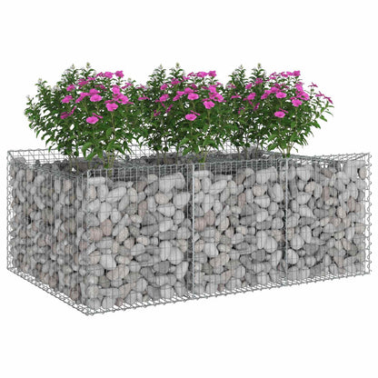 Gabion Raised Bed Silver