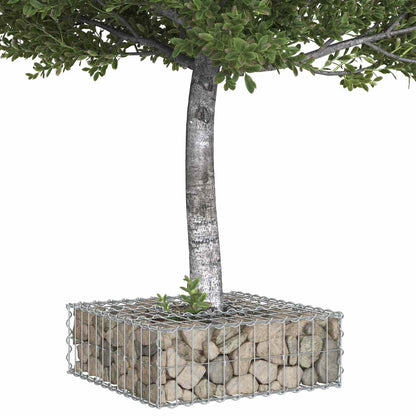 Gabion Raised Bed Silver