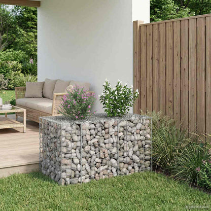 Gabion Raised Bed Silver