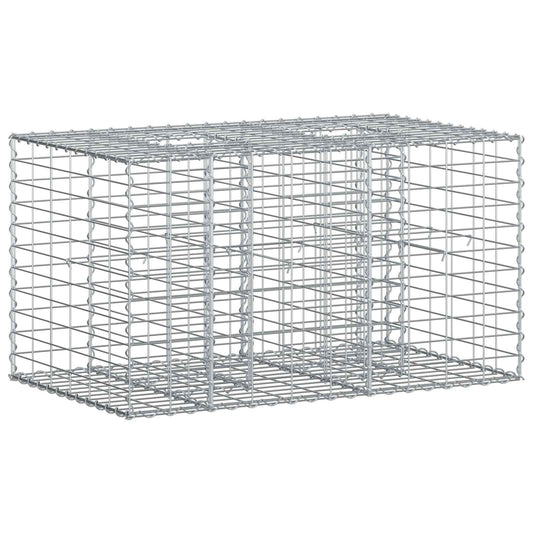 Gabion Raised Bed 100 x 60 x 55 cm Galvanised Steel Silver