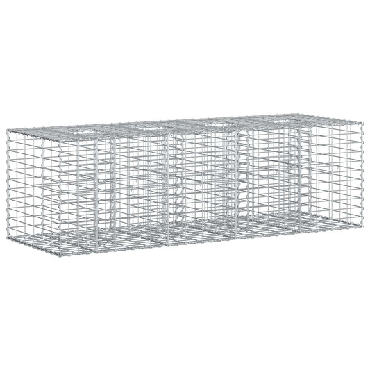 Gabion Raised Bed 180 x 60 x 55 cm Galvanised Steel Silver
