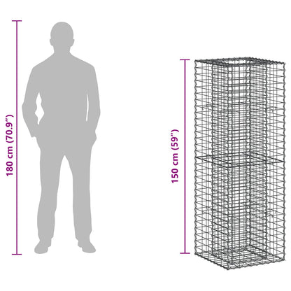 Gabion Raised Bed Silver