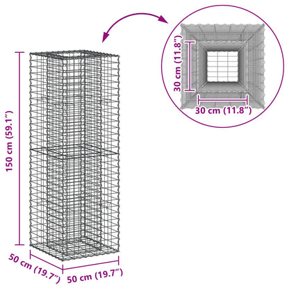 Gabion Raised Bed Silver