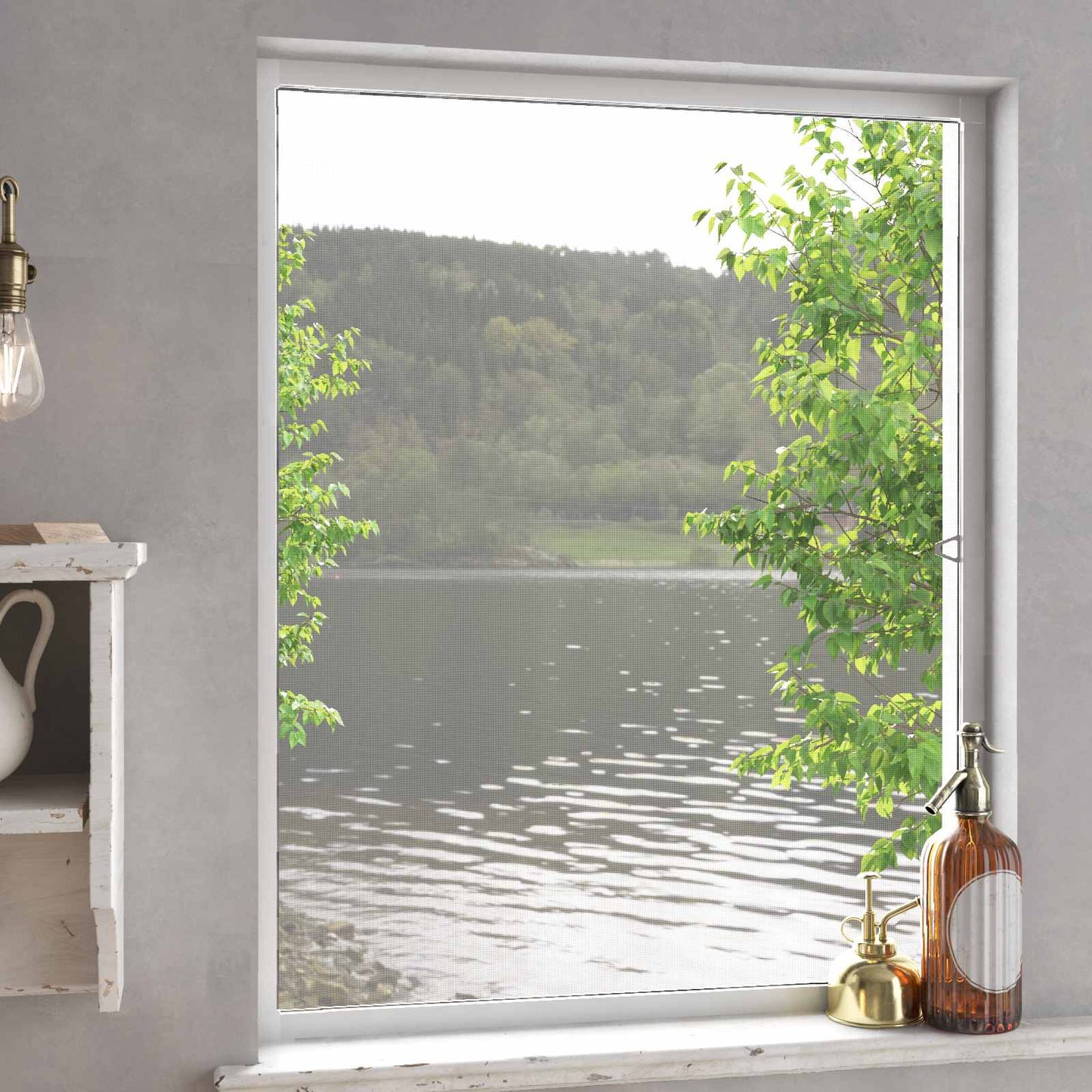 Insect Screen for Windows White 110 x 130 cm