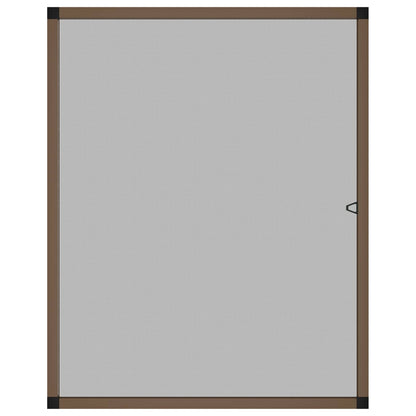 Insect Screen for Windows Brown 110 x 130 cm