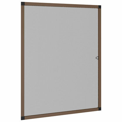 Insect Screen for Windows Brown 120 x 140 cm