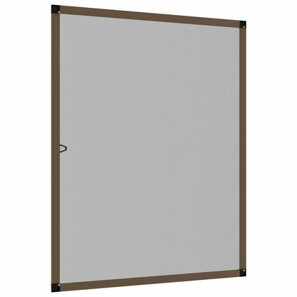 Insect Screen for Windows Brown 120 x 140 cm