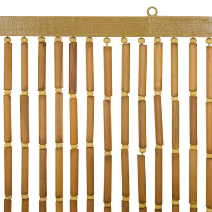 Insect Door Curtain Multicolor 35.43 x 78.74 in Bamboo