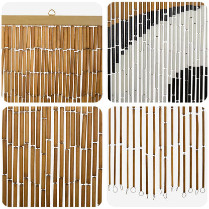 Insect Door Curtain Multicolor 78.74 x 39.37 in Bamboo