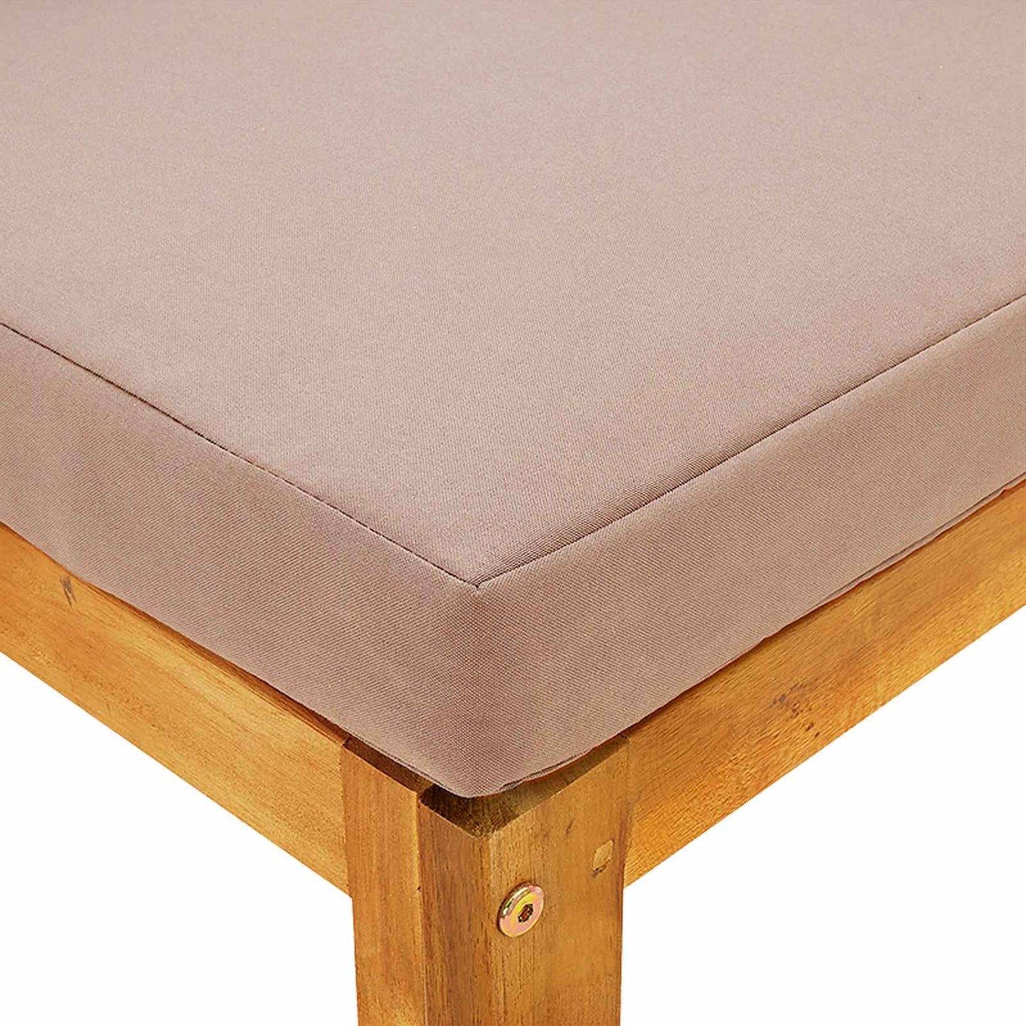 Sectional Corner Sofa with Cushions Natural