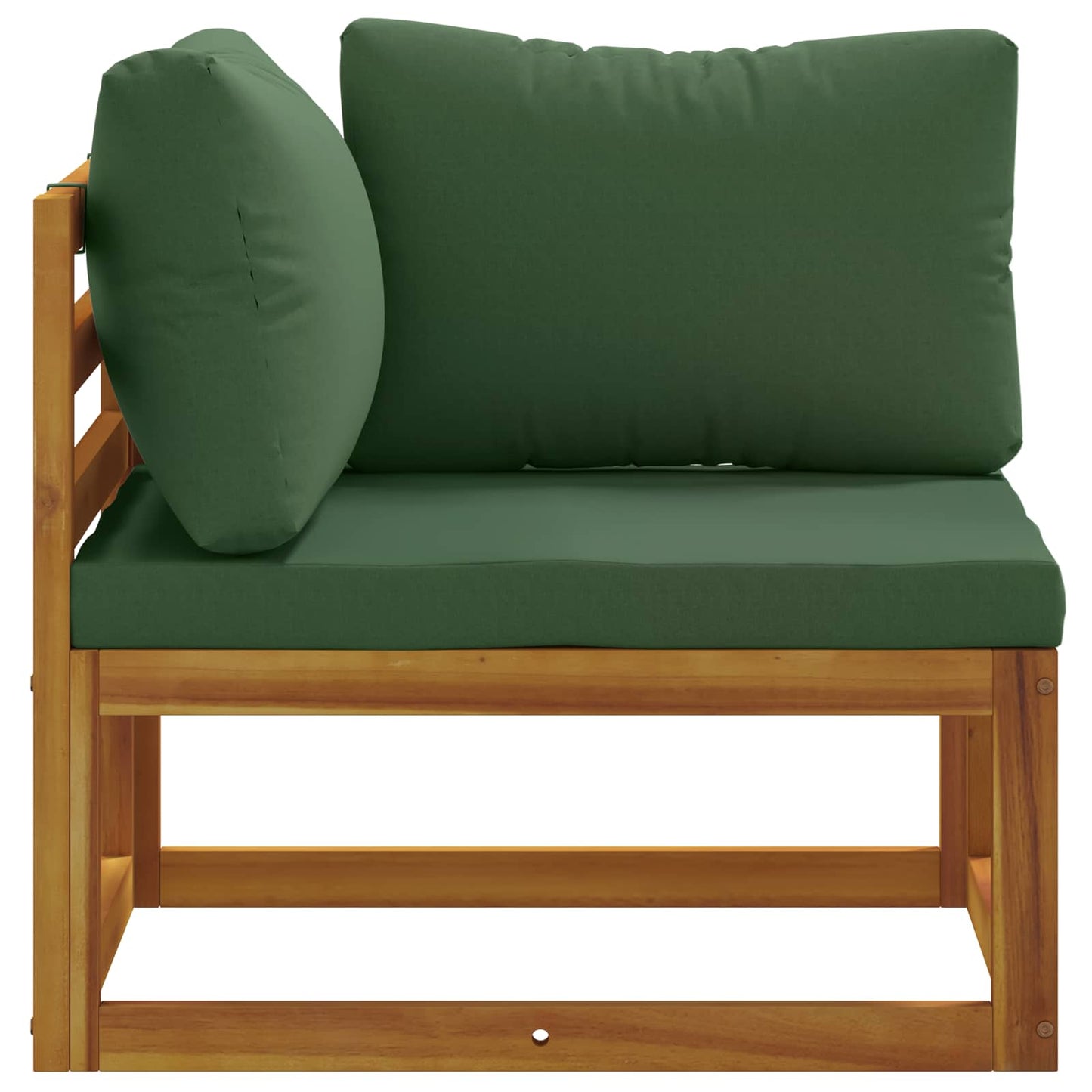 Sectional Corner Sofa with Cushions 100% polyester Solid Acacia