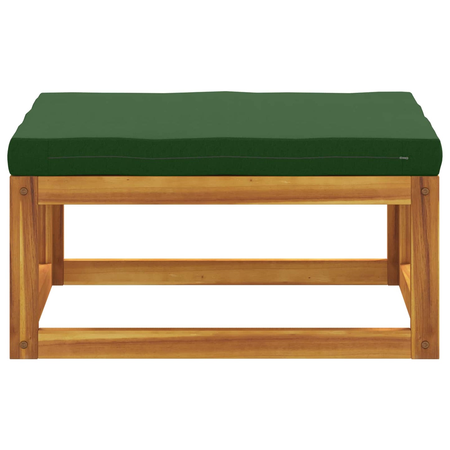 Sectional Footrest with Cushions 100% polyester Solid Acacia