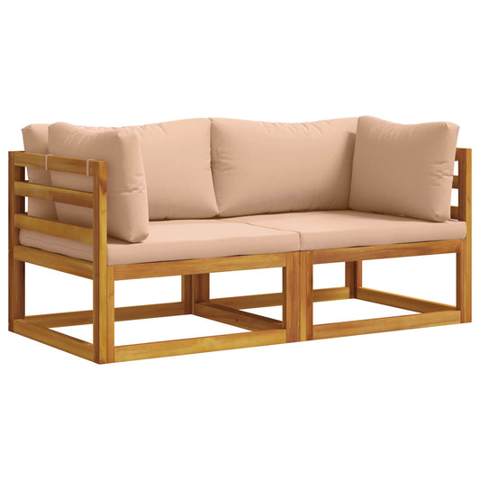 Sectional Corner Sofa with Cushions 2 pcs 2-Seater