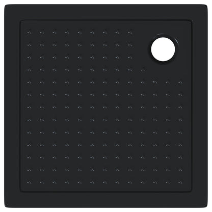 Shower Base Tray with Dots 80 x 80 x 4 cm ABS Black