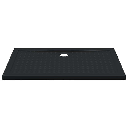 Shower Base Tray with Dots 120 x 80 x 4 cm ABS Black