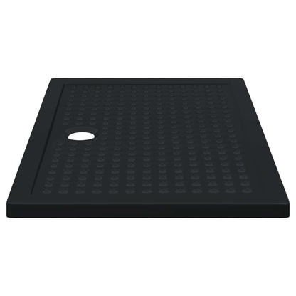 Shower Base Tray with Dots 120 x 80 x 4 cm ABS Black
